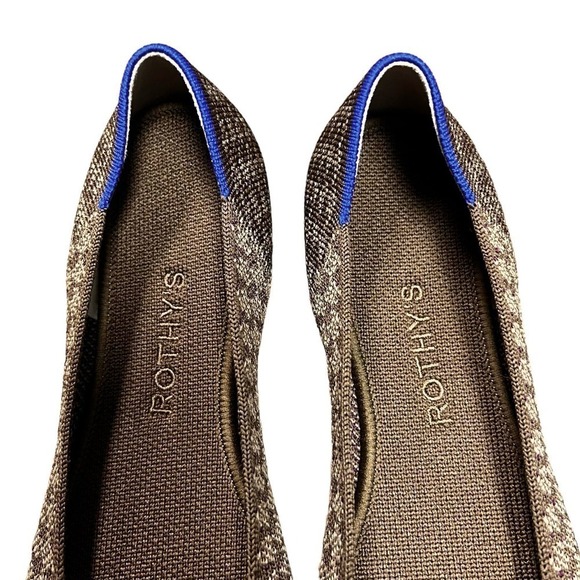 Rothy's Cocoa Houndstooth Flat Women’s Size 7 Limited‎ Edition - Picture 4 of 9